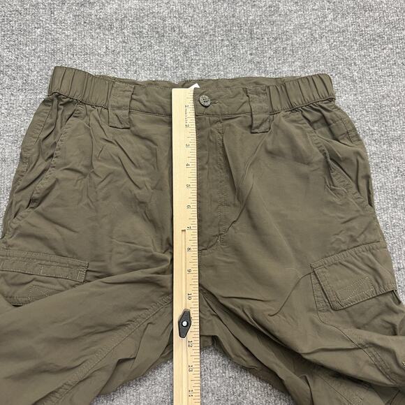 The North Face Shorts Mens Small Nylon Cargo Hiking Stow Pocket Olive Green - Picture 8 of 11